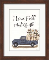 I Love Fall Most of All Fine Art Print