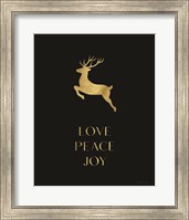 Love, Peace, Joy Reindeer Fine Art Print