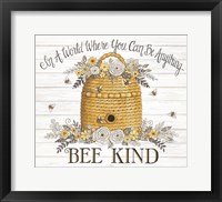 Bee Kind Bee Hive Fine Art Print
