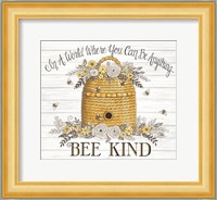 Bee Kind Bee Hive Fine Art Print