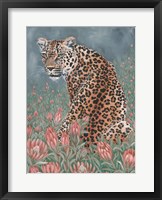 Leopard in the Flowers Fine Art Print