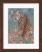 Leopard in the Flowers Fine Art Print