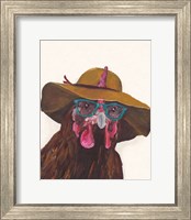 Don't Be a Chicken Just Wear the Glasses Fine Art Print