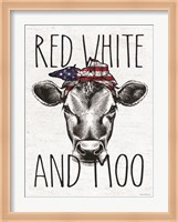 Red, White and Moo Fine Art Print