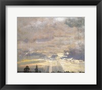Cloud Study with Sunbeams Fine Art Print