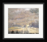 Cloud Study with Sunbeams Fine Art Print