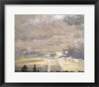 Cloud Study with Sunbeams Fine Art Print