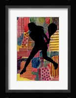 Patchwork Athlete IV Framed Print