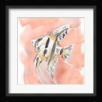 Blush and Ochre Angel Fish II Fine Art Print