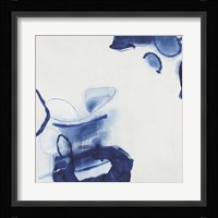 Minimalist Blue & White I Framed Print