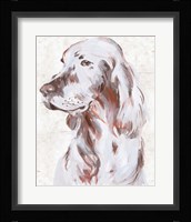 Sitting Dog III Framed Print