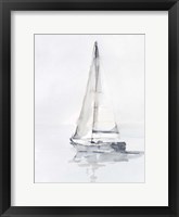 Misty Harbor I Framed Print