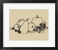 Graphite Fruit II Fine Art Print