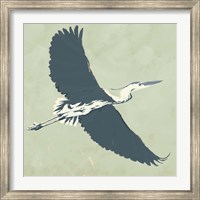 Heron Flying I Fine Art Print