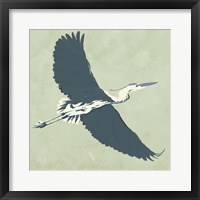Heron Flying I Framed Print