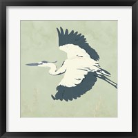 Heron Flying II Framed Print