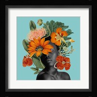 Tangerine Tropics I Framed Print