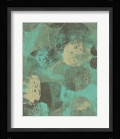Minty Green Orbs I Framed Print