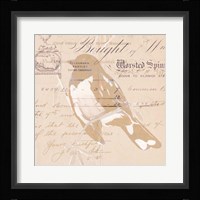 Antique Pages I Framed Print