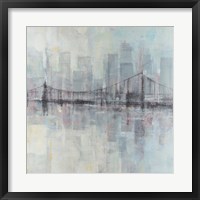 Pastel Cityscape II Framed Print