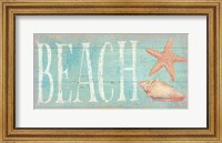 Pastel Beach with Pink Fine Art Print