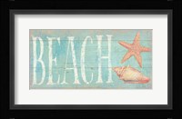 Pastel Beach with Pink Fine Art Print