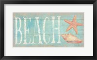 Pastel Beach with Pink Fine Art Print