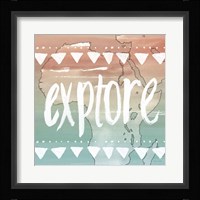 World Traveler III Neutral Framed Print