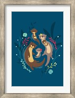 Otter Family Fine Art Print