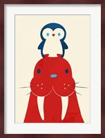 Penguin and Walrus Fine Art Print