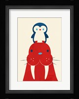 Penguin and Walrus Fine Art Print