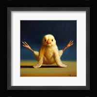 Yoga Chick Firefly Framed Print