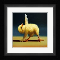 Yoga Chick Pyramid Pose Framed Print