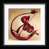 Ethereal Strings Framed Print