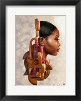 Mahogany Strings Fine Art Print