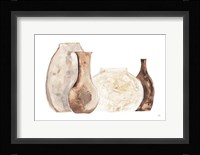 Neutral Vases II Framed Print