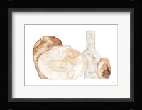 Neutral Vases I Framed Print