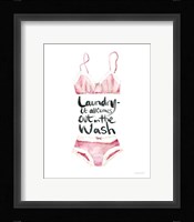 Lingerie Laundry I Framed Print