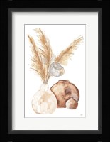 Vase Gray Lotus Pods Framed Print