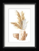 Vase Palm Leaf Framed Print