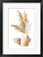 Vase Palm Leaf Framed Print