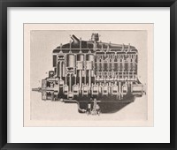 French Engine III Framed Print