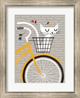 Cruising Cat Yellow Fine Art Print