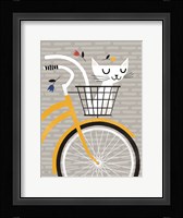 Cruising Cat Yellow Fine Art Print