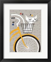 Cruising Cat Yellow Fine Art Print