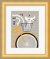 Cruising Cat Yellow Fine Art Print