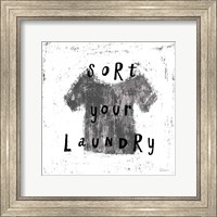 Laundry Rules III BW Fine Art Print