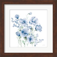 Secret Garden Bouquet II Blue Light Fine Art Print