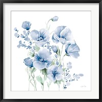 Secret Garden Bouquet II Blue Light Fine Art Print