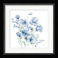 Secret Garden Bouquet II Blue Light Fine Art Print